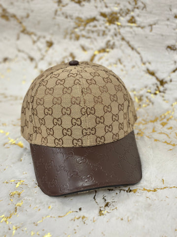 Elitecaps™ Gucci Brown Monogram Cap Classic Luxury Designer Style