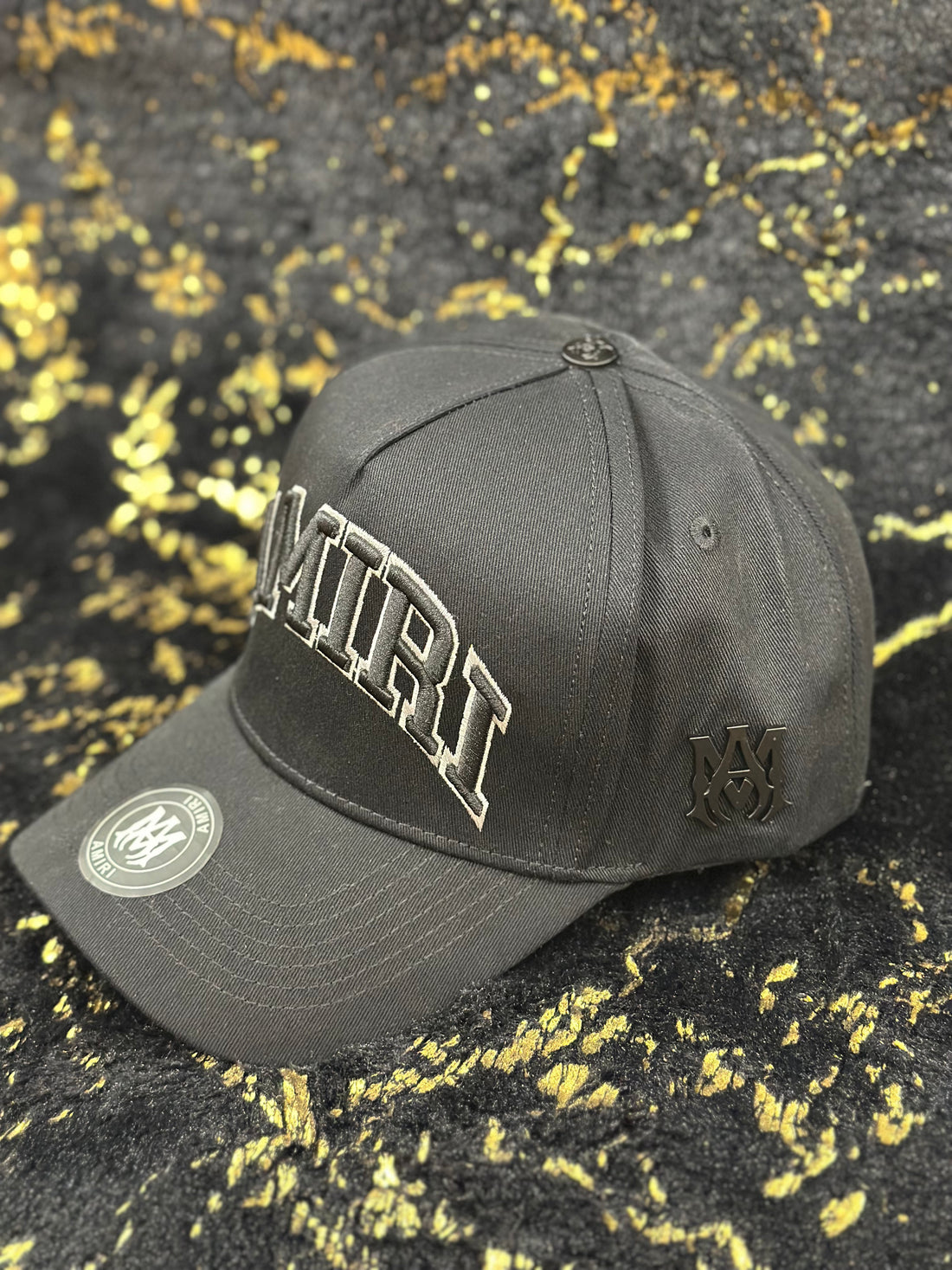 Elitecaps™ AMIRI Black Logo Cap – Premium Luxury Streetwear