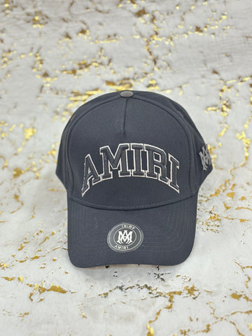 Elitecaps™ AMIRI Dark Navy Blue Cap – Premium Luxury Streetwear