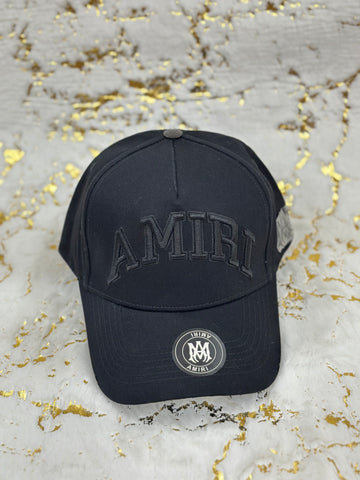 Elitecaps™ AMIRI Midnight Black Cap – Premium Luxury Streetwear