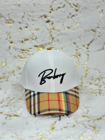 Elitecaps™ Burberry Signature Check Cap Premium Luxury Streetwear