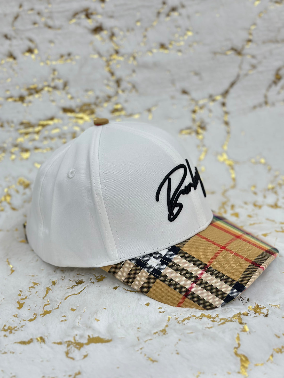 Elitecaps™ Burberry Signature Check Cap Premium Luxury Streetwear