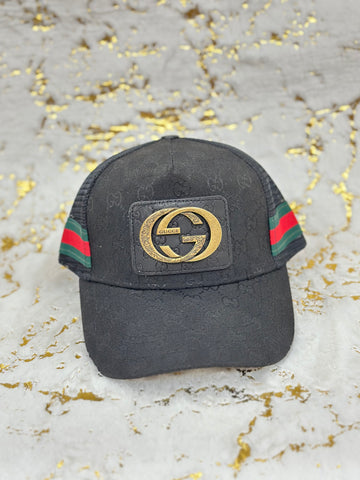 Elitecaps™ Gucci Black GG Logo Cap – Premium Luxury Streetwear