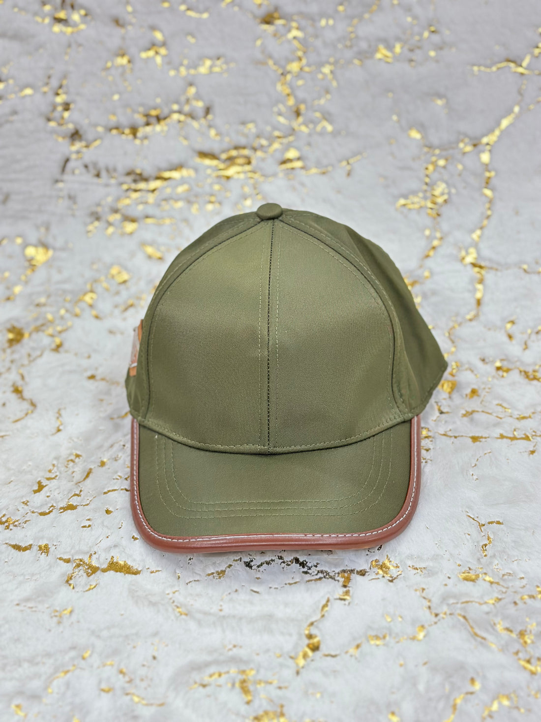Elitecaps™ Prada Olive Green Cap – Minimal Luxury Designer Style