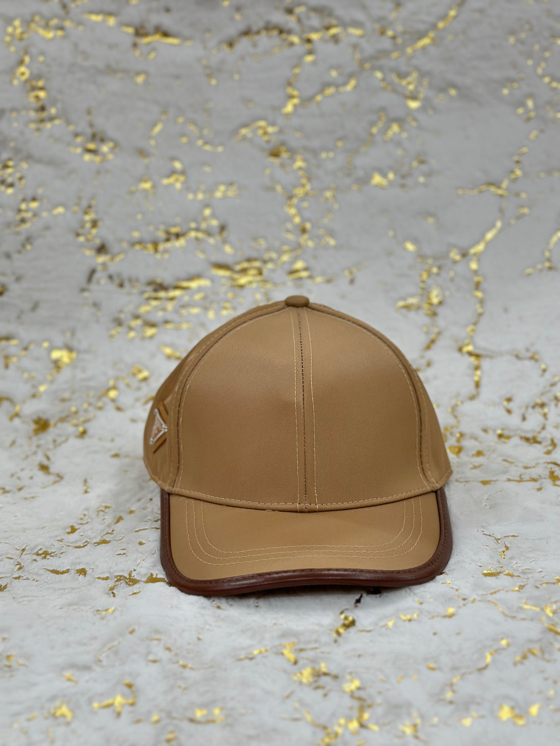 Elitecaps™ Prada Beige Luxury Cap – Minimal Designer Streetwear