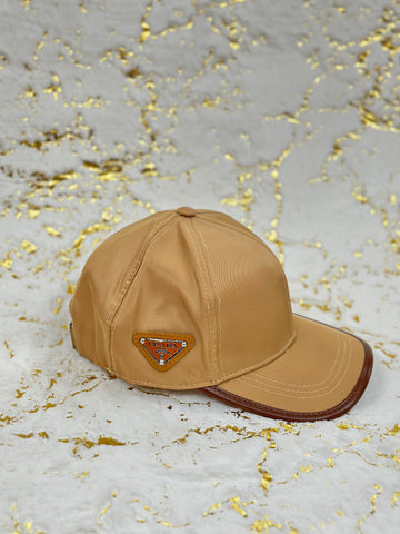 Elitecaps™ Prada Beige Luxury Cap – Minimal Designer Streetwear