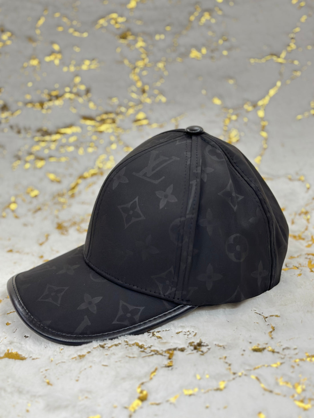 Elitecaps™ Louis Vuitton Black LV Monogram Cap – Premium Luxury Style