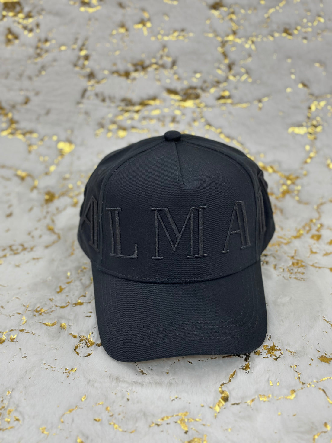 Elitecaps™ Balmain Midnight Black Cap – Premium Luxury Streetwear