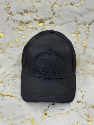 Elitecaps™ Prada Milano Black Luxury Cap – Premium Designer Streetwear