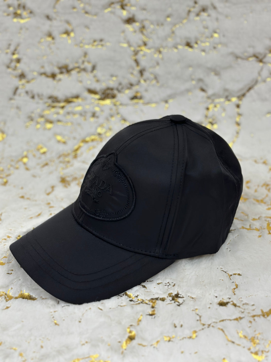 Elitecaps™ Prada Milano Black Luxury Cap – Premium Designer Streetwear