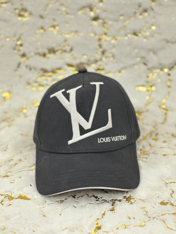 Elitecaps™ Louis Vuitton Black LV Logo Cap – Premium Luxury Streetwear