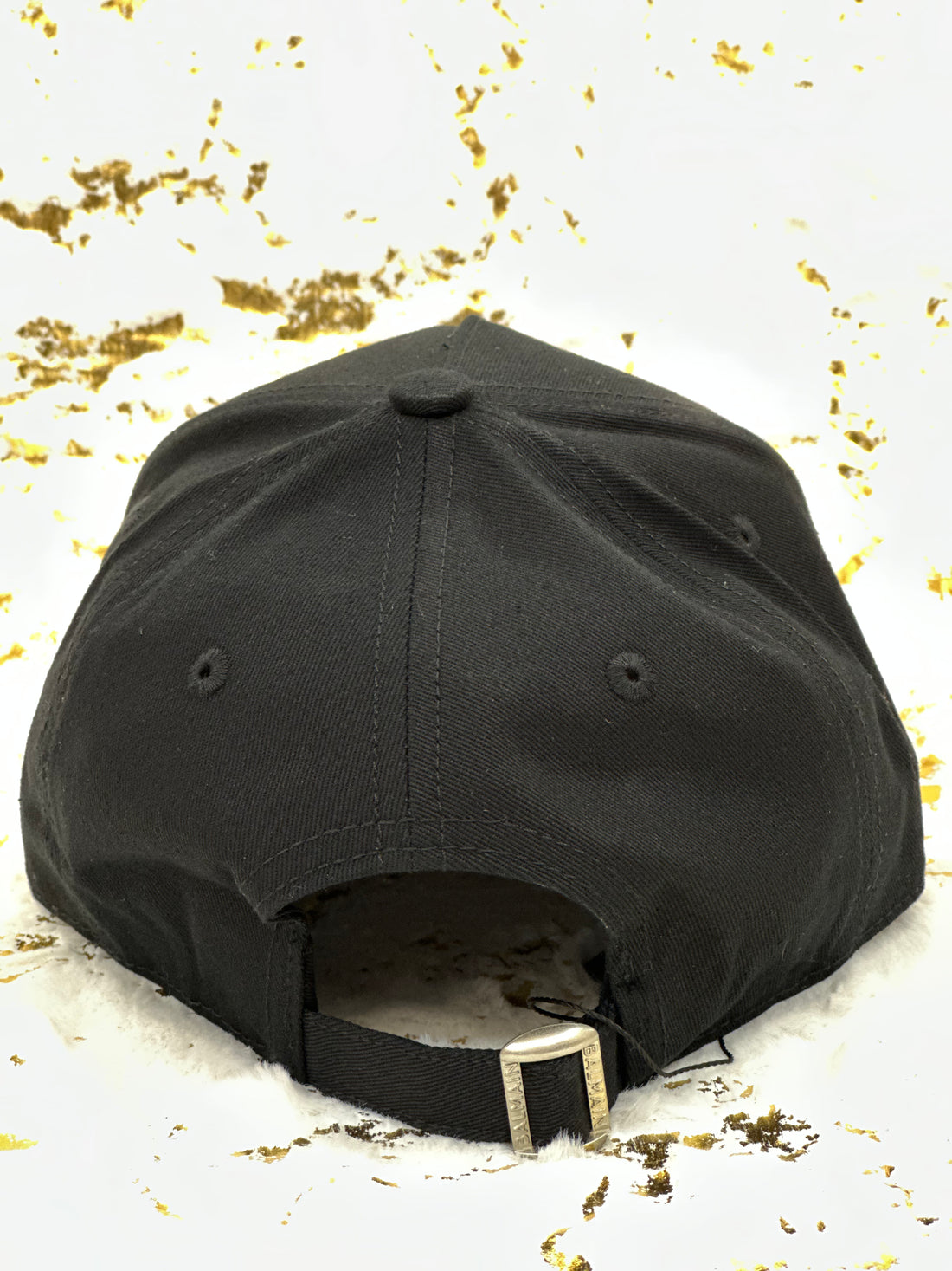Elitecaps™ Balmain Signature Black Cap – Premium Luxury Streetwear