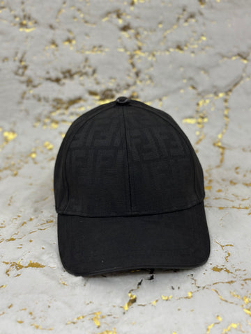 Elitecaps™ Fendi Black Monogram Cap – Premium Luxury Streetwear