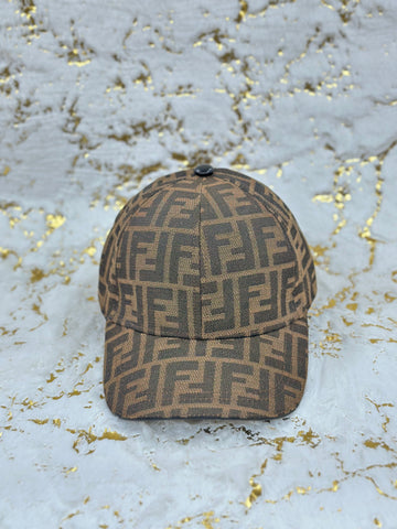 Elitecaps™ Fendi Brown Monogram Cap – Premium Luxury Streetwear