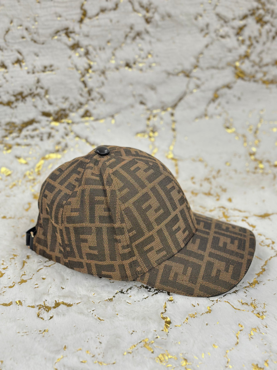 Elitecaps™ Fendi Brown Monogram Cap – Premium Luxury Streetwear