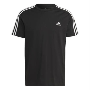 Elitecaps™ Adidas Essentials 3-Stripes Black T-Shirt – Premium Everyday Comfort